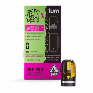 1.0g pod | TTM x turn | galactic guava | botanica blends | down |