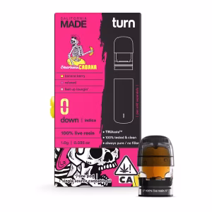 1.0g pod | turn x MADE | sherbana cabana | live resin | down |